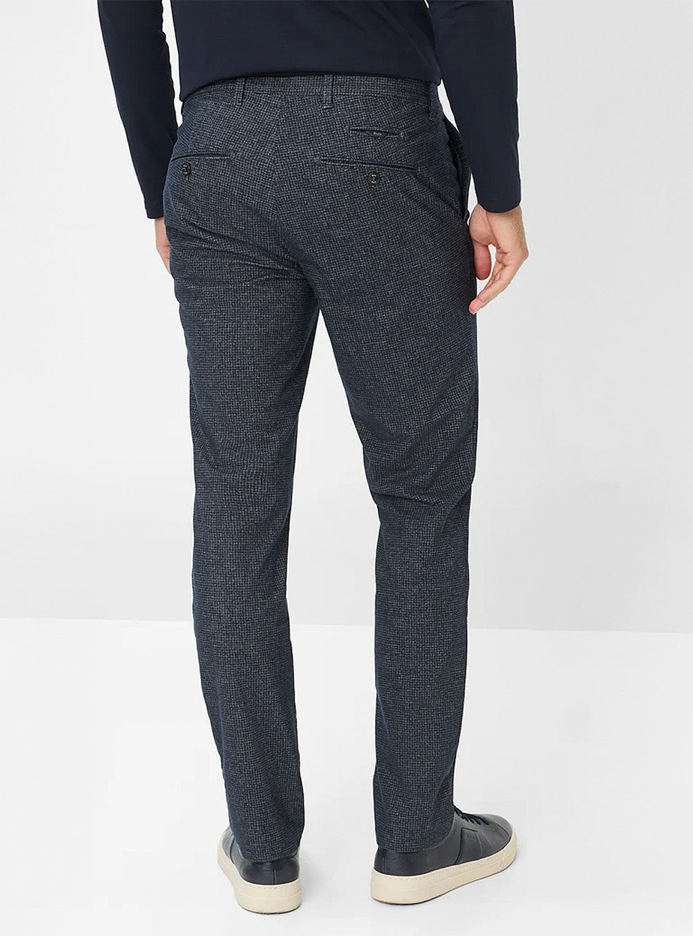 Brax Chuck WDX Textured Trousers - Navy