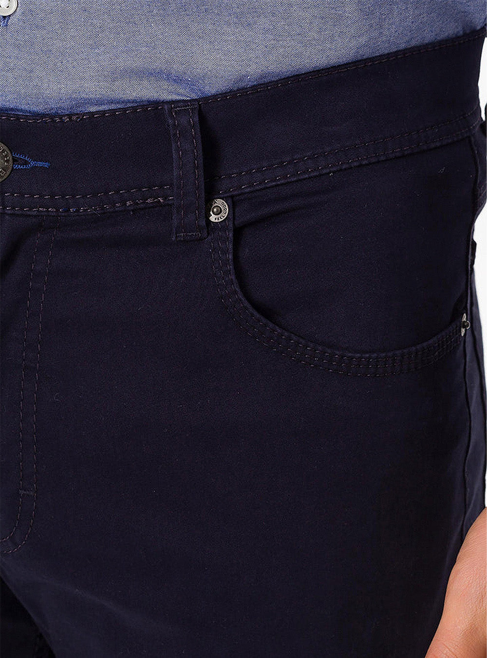 Brax Cooper Five-Pocket Pant - Perma Blue