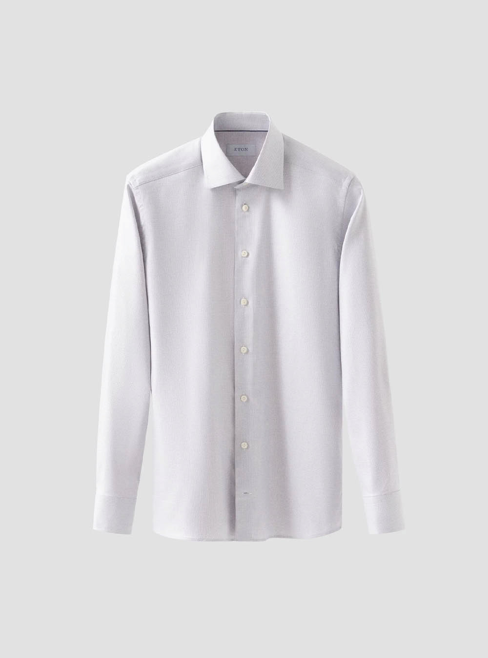 Eton Beige Semi Solid Cotton TENCEL™ Lyocell Shirt