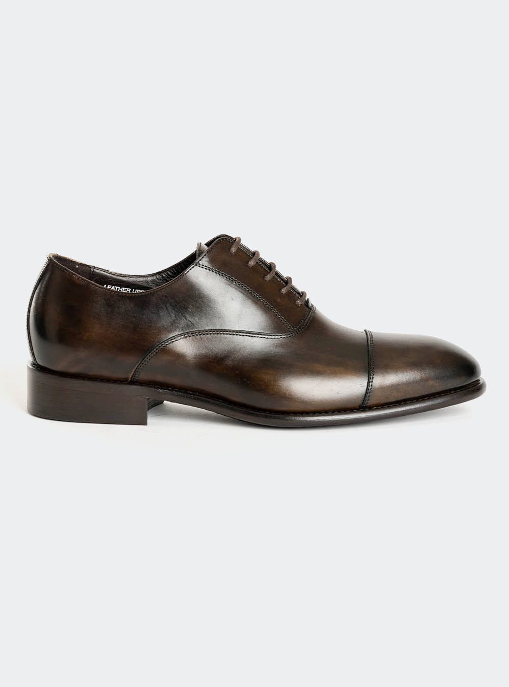 Calzoleria Toscana 2571 Cap-Toe Oxford Dress Shoe - Dark Brown