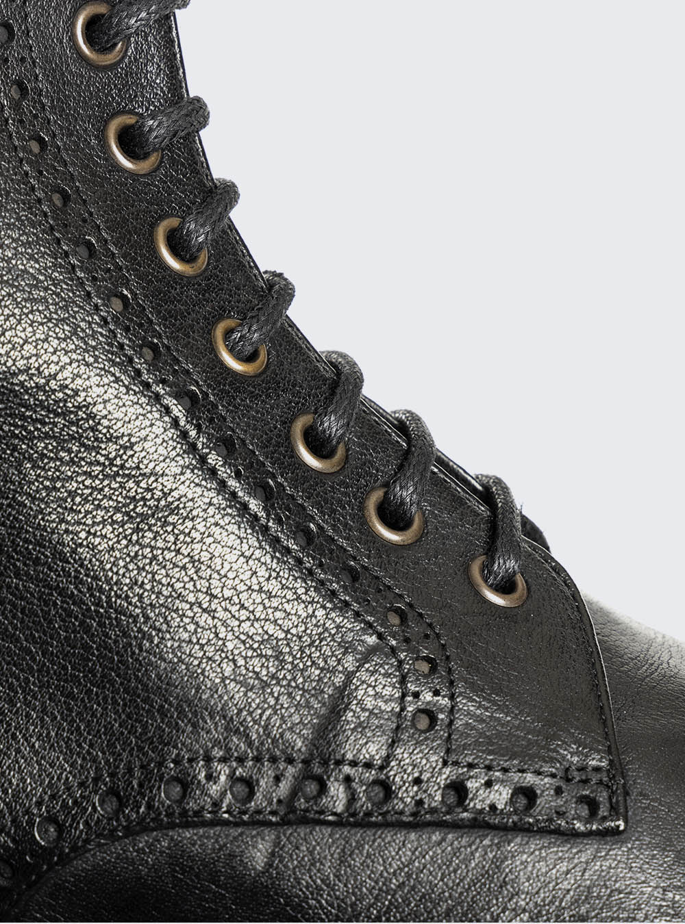 Calzoleria Toscana A262 Dip Dyed Plain-Toe Side Zip Boot - Black