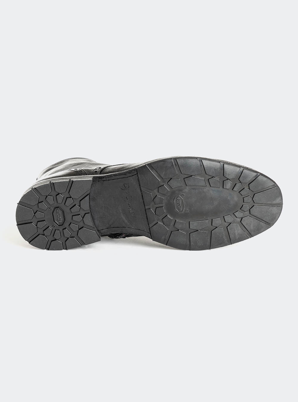 Calzoleria Toscana A262 Dip Dyed Plain-Toe Side Zip Boot - Black
