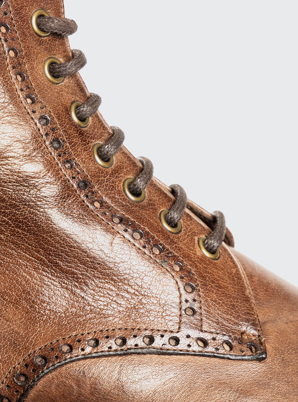 Calzoleria Toscana A262 Dip Dyed Plain-Toe Side Zip Boot - Moor