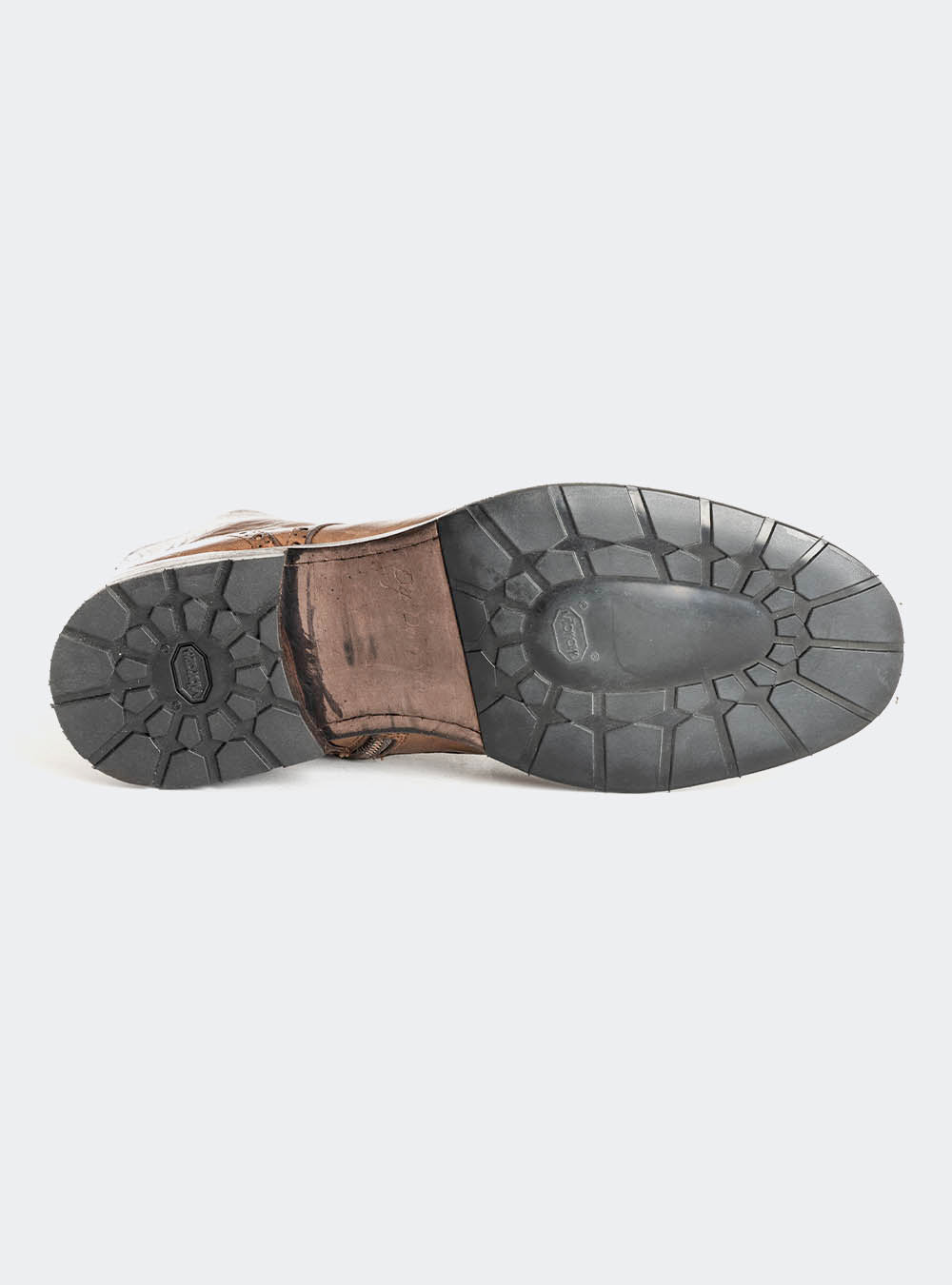 Calzoleria Toscana A262 Dip Dyed Plain-Toe Side Zip Boot - Moor