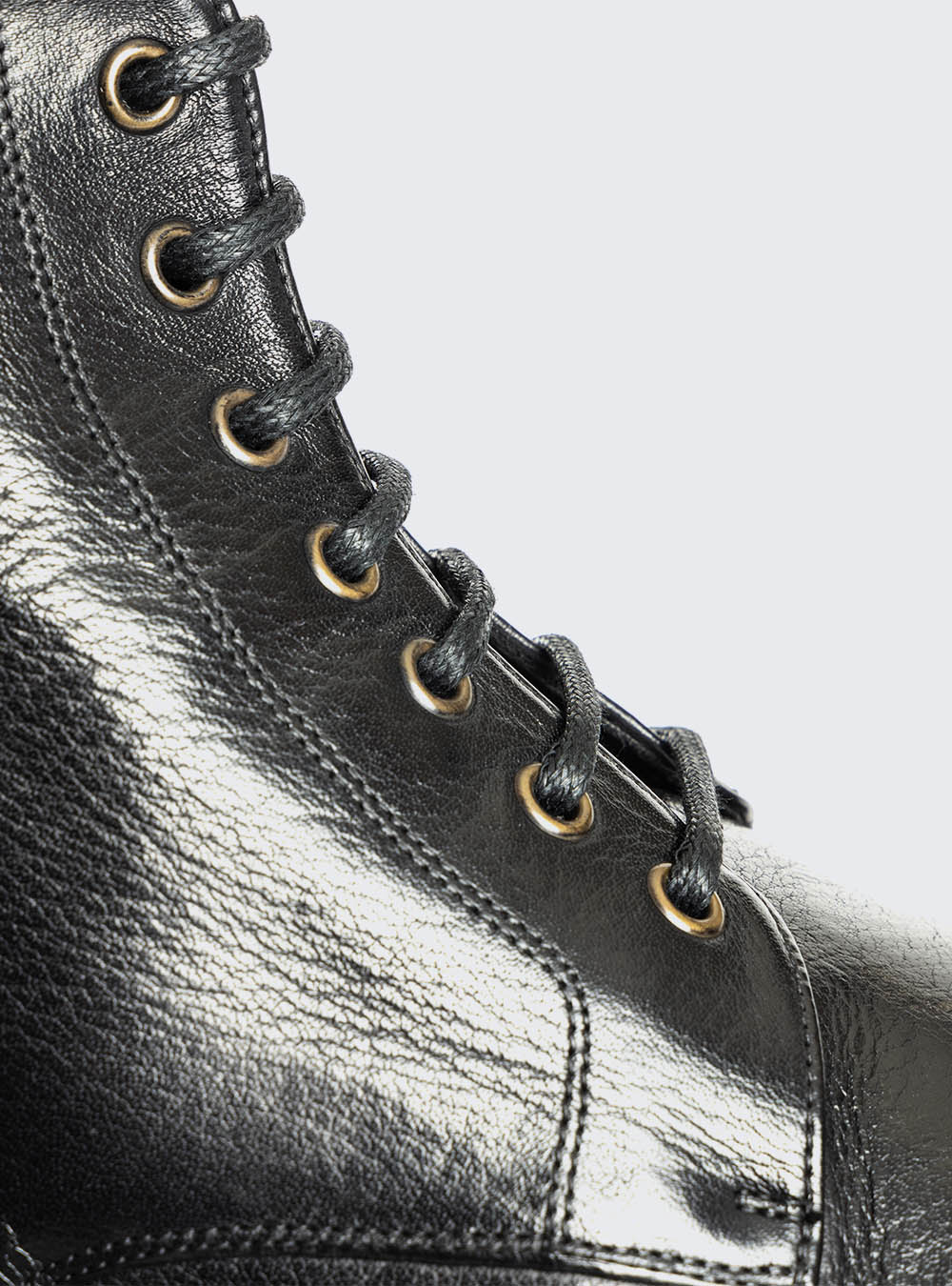 Calzoleria Toscana Q549 Dip Dyed Toe-Cap Side Zip Boot - Black