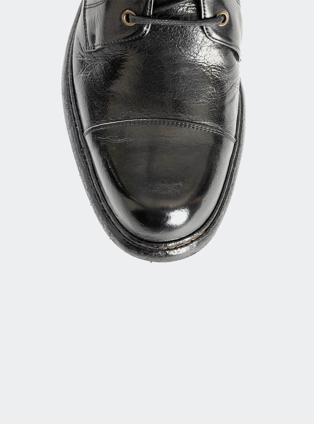 Calzoleria Toscana Q549 Dip Dyed Toe-Cap Side Zip Boot - Black