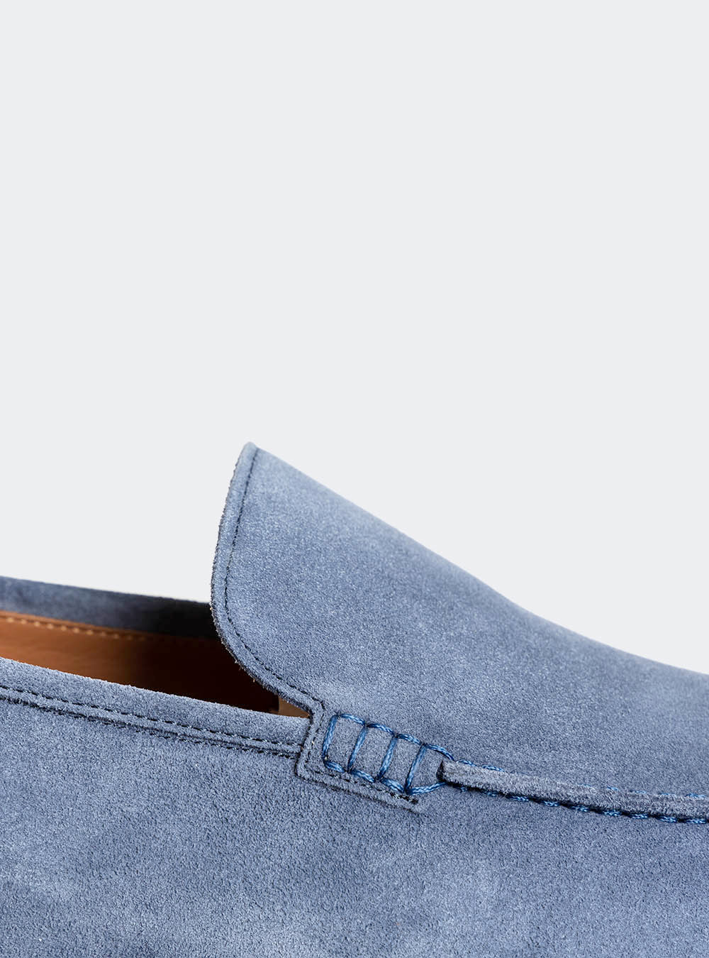 Calzoleria Toscana Sommo Venetian Suede Loafer - Blue