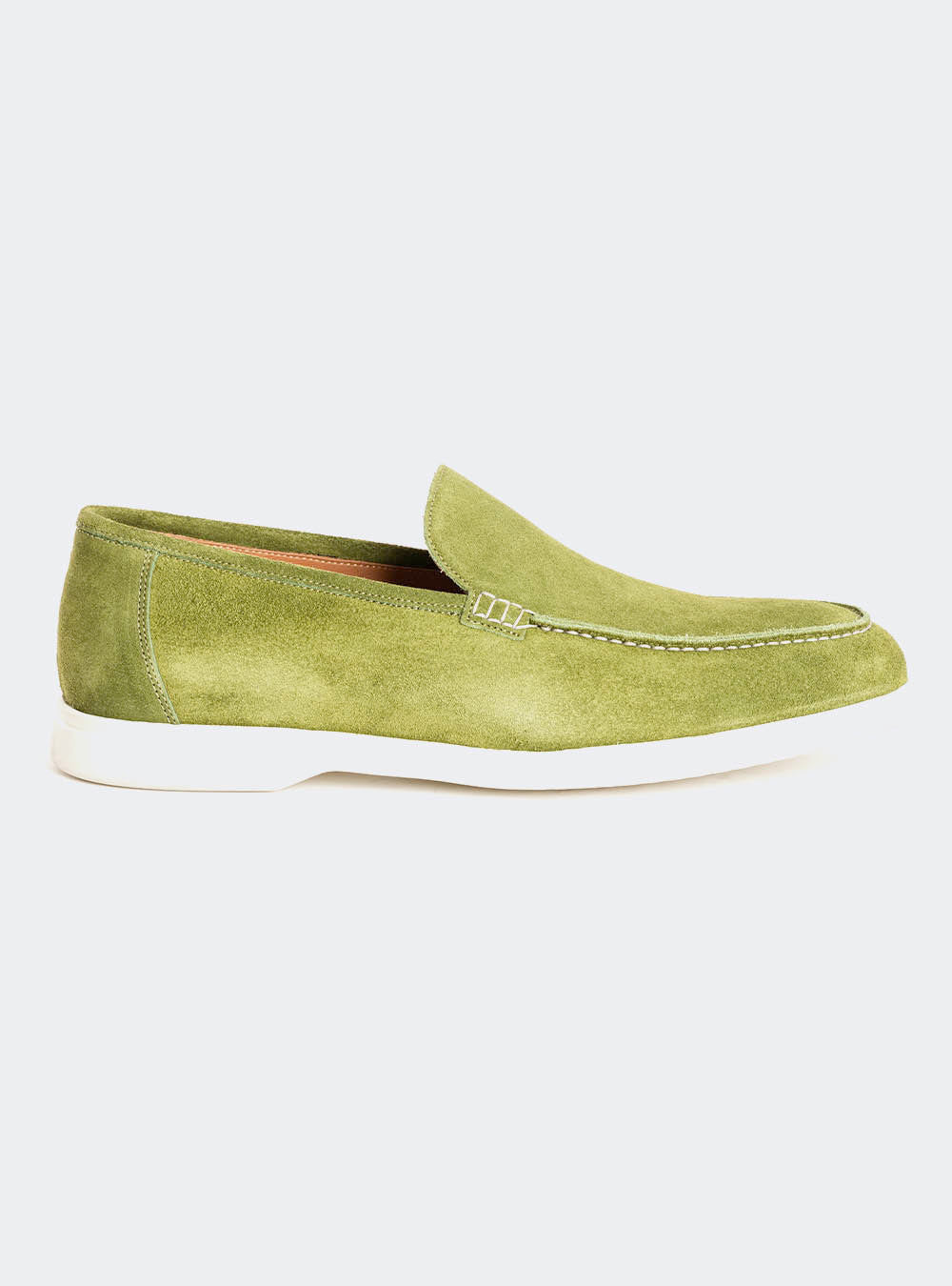 Calzoleria Toscana Sommo Venetian Suede Loafer - Green