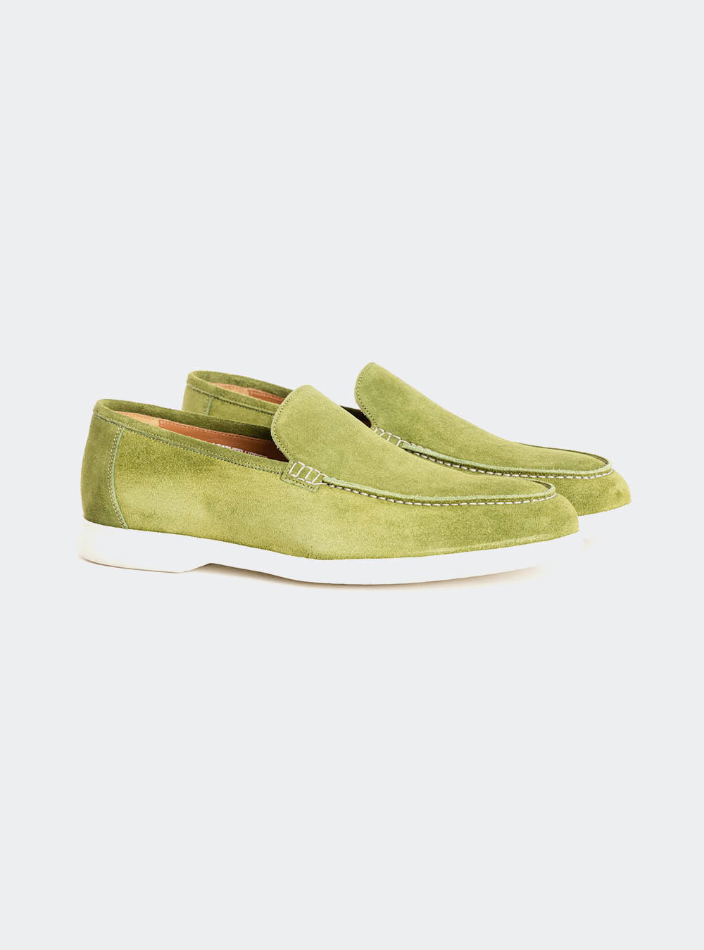 Calzoleria Toscana Sommo Venetian Suede Loafer - Green