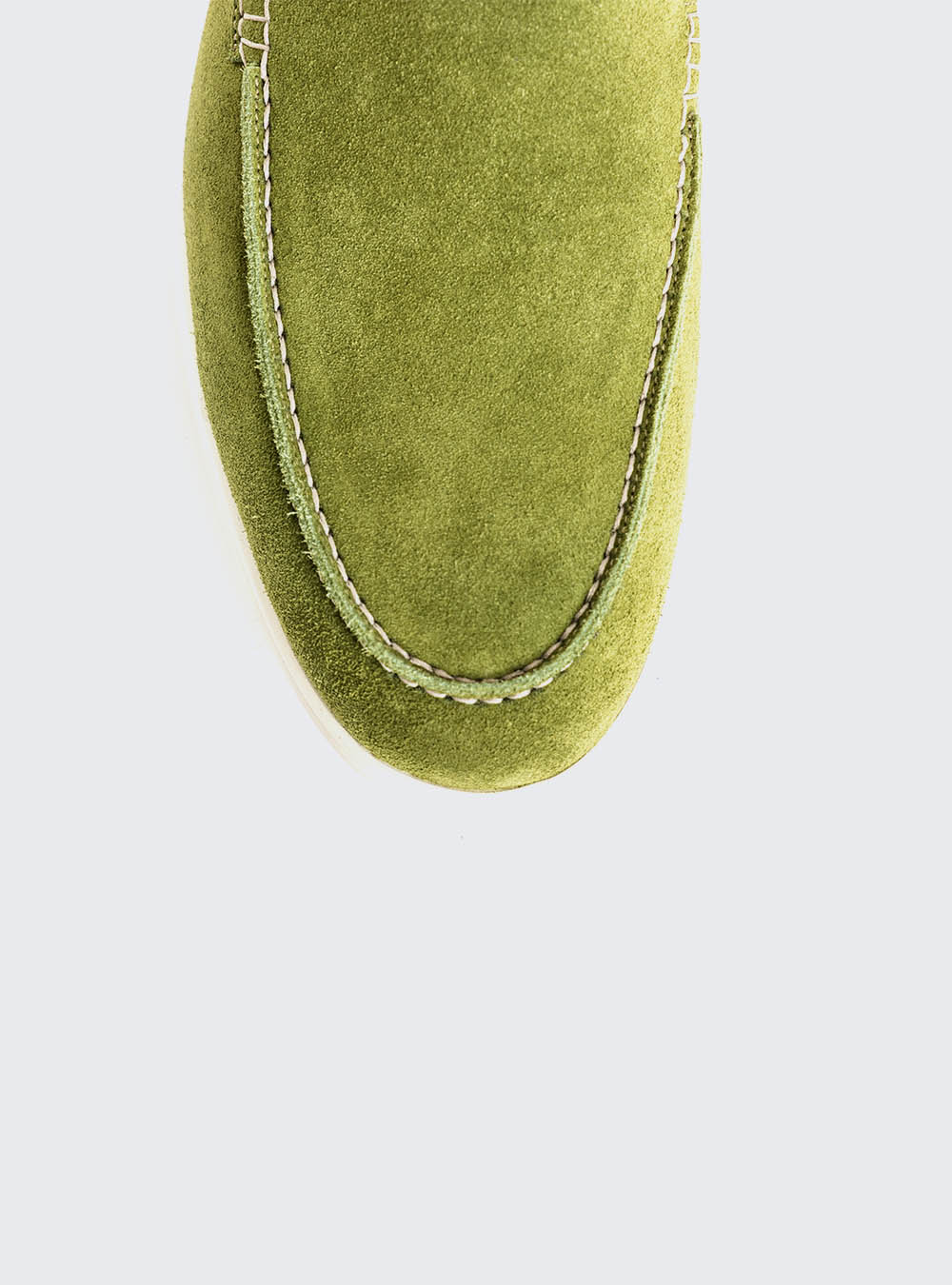 Calzoleria Toscana Sommo Venetian Suede Loafer - Green