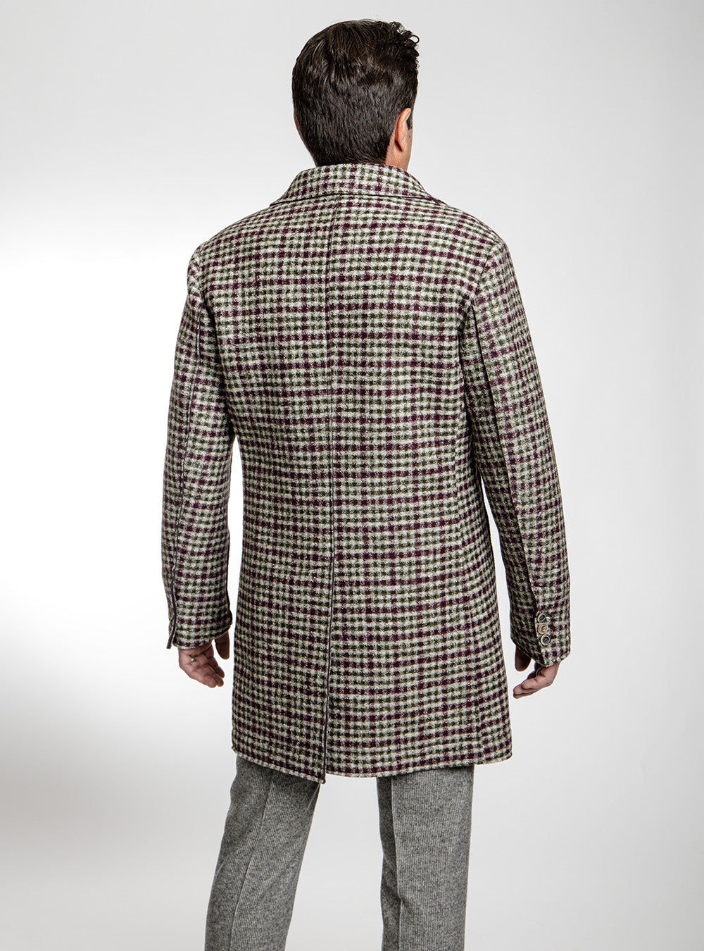 BOB Winter White & Olive Cranberry Overcheck Topcoat