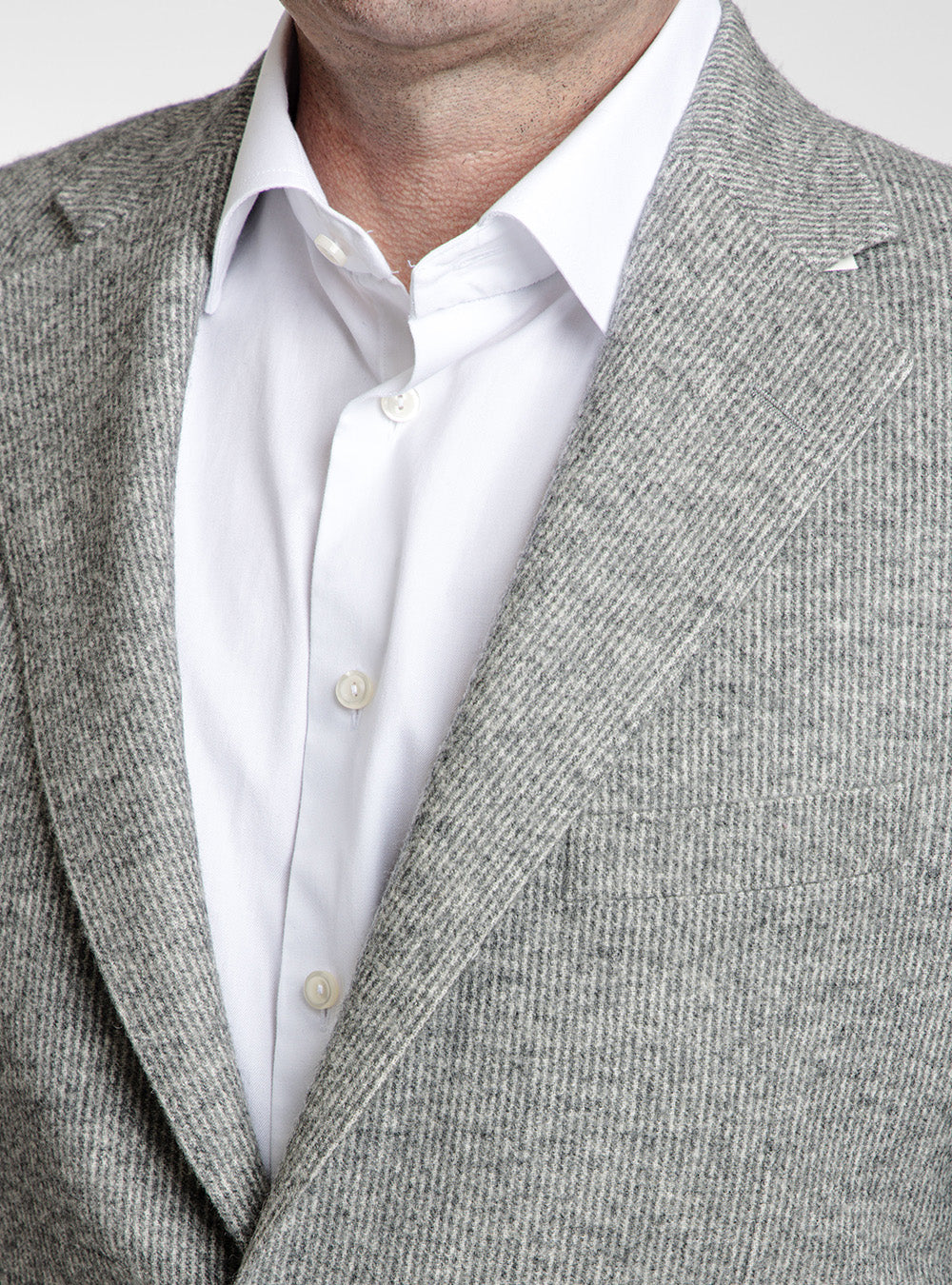 Samuelsohn Salt & Pepper English Flannel Suit