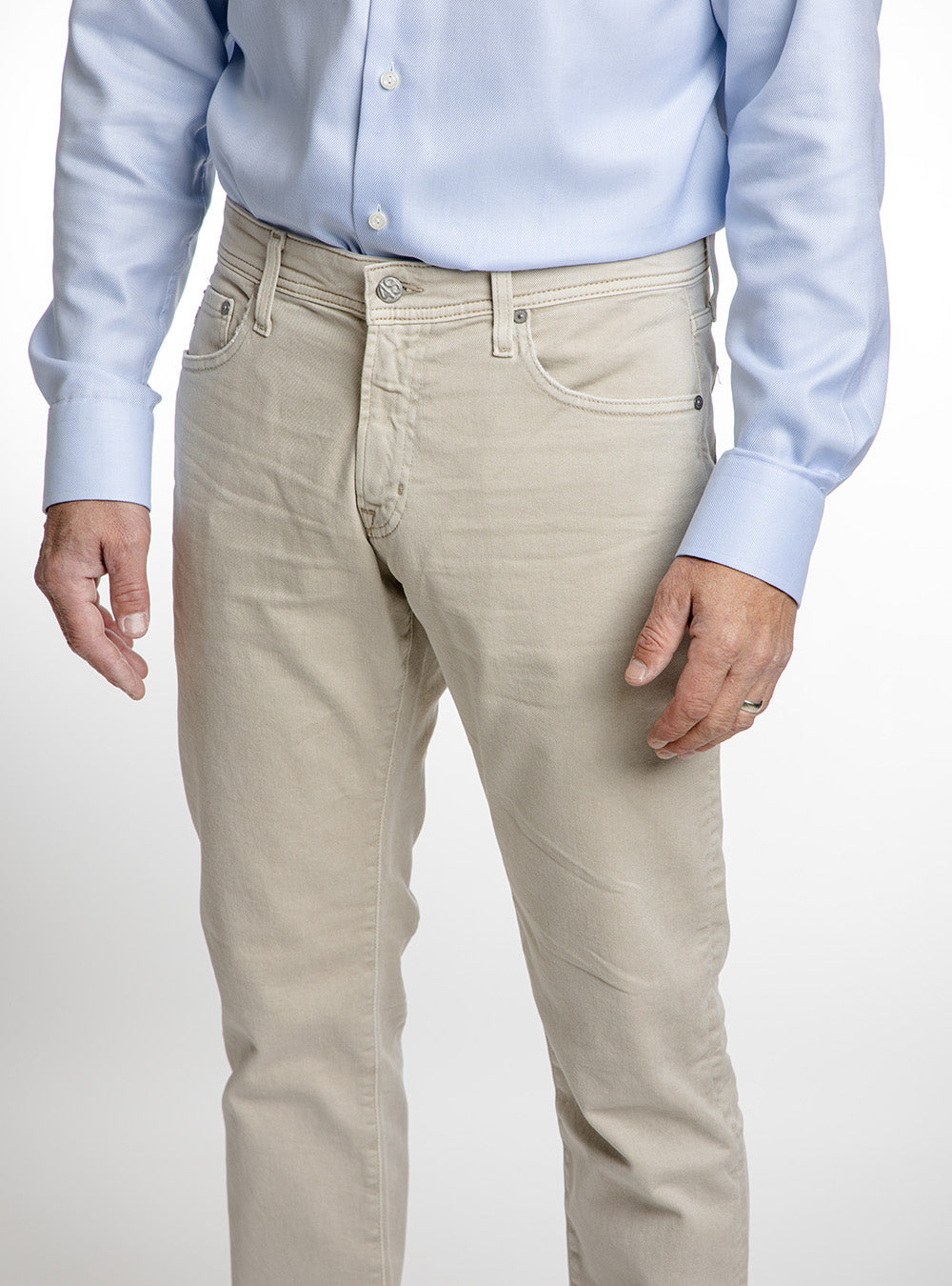 AG Five Pocket Classic Ivory Denim