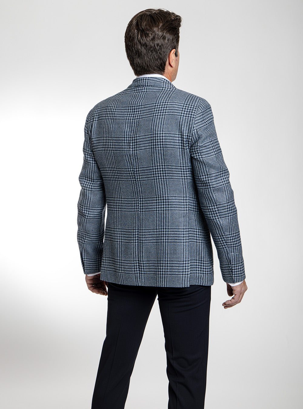 L.B.M. 1911 Mid-Blue Box Check Sport Coat
