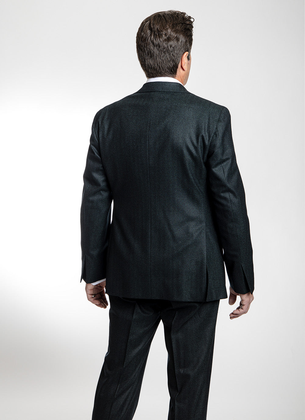 Luigi Bianchi Marbled Navy & Teal Suit