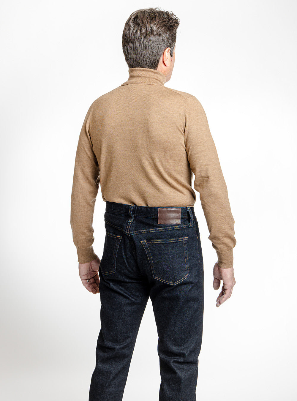 Gran Sasso Camel Turtleneck Sweater