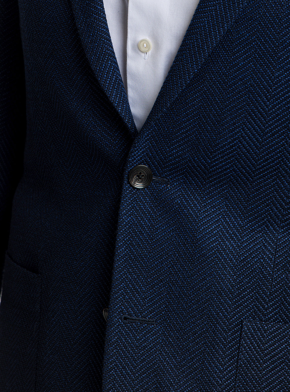 Jack Victor Navy Herringbone Sport Coat