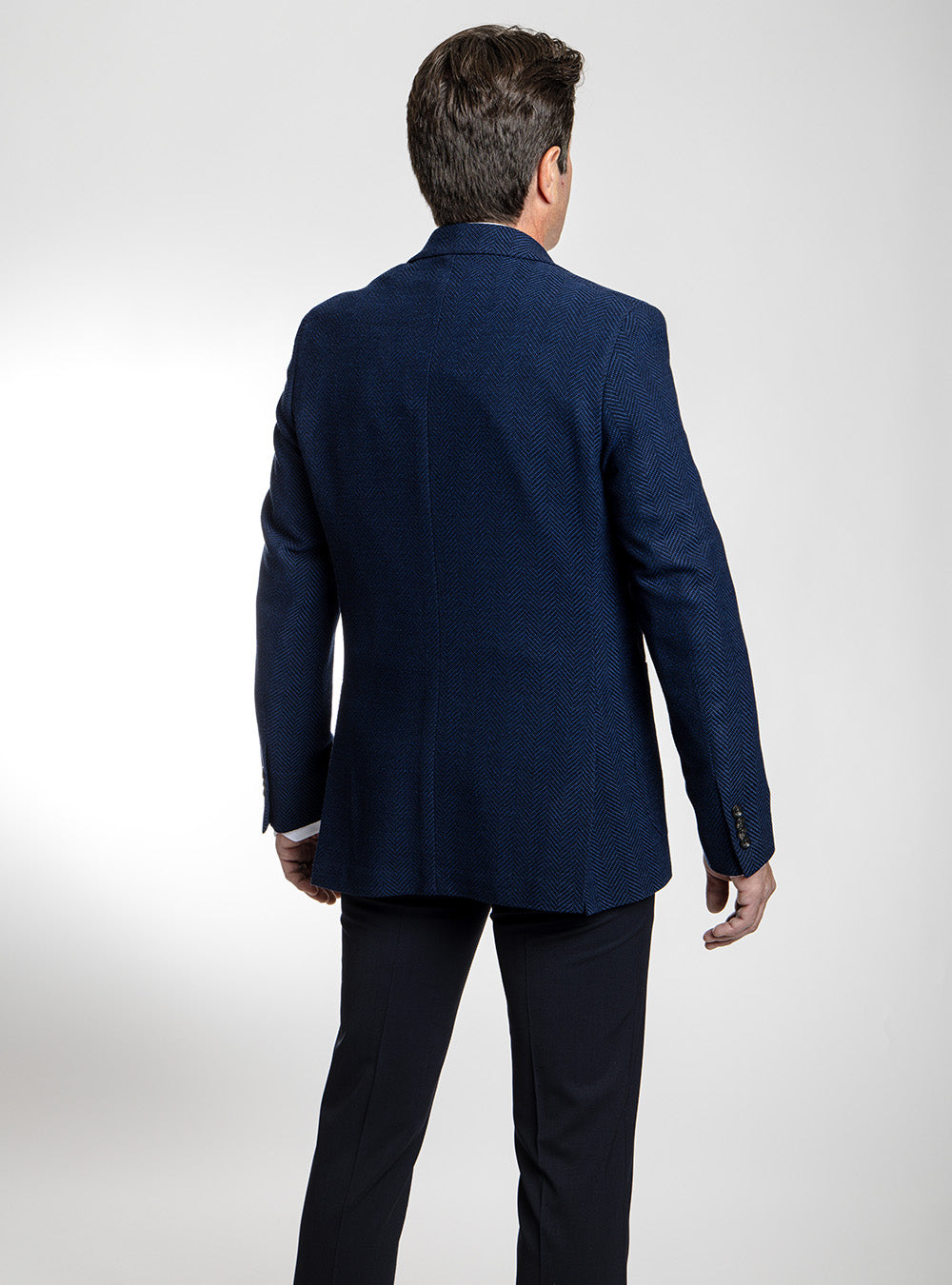 Jack Victor Navy Herringbone Sport Coat