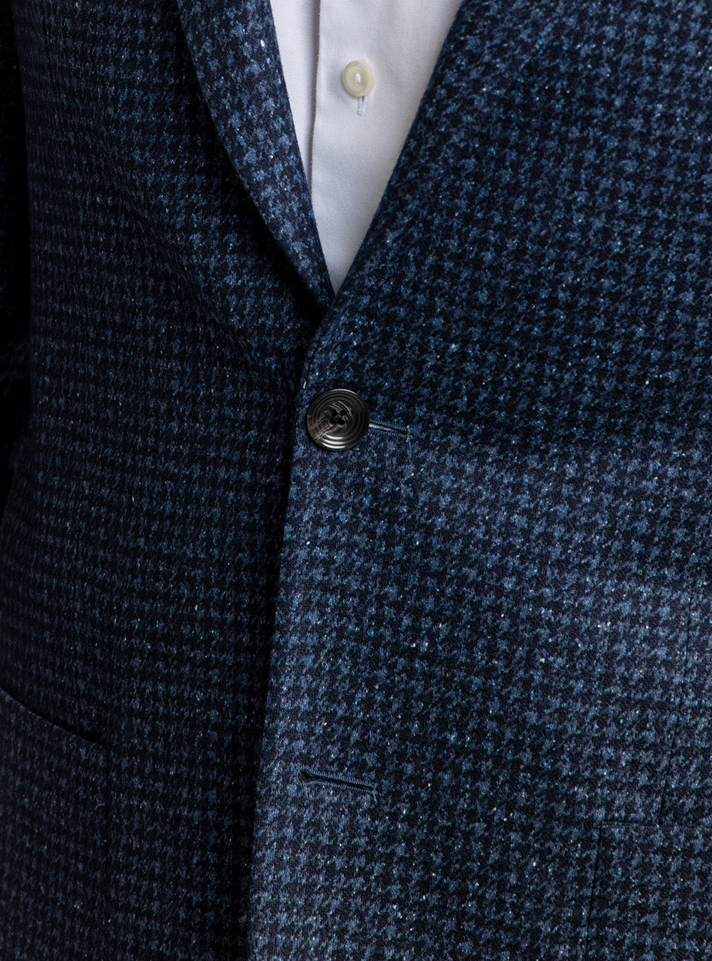 Jack Victor Blue & Navy Houndstooth Sport Coat