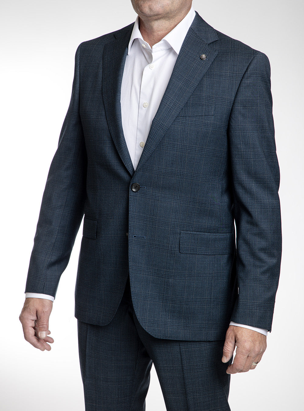 Jack Victor Teal & Marine Blue Box Check Suit