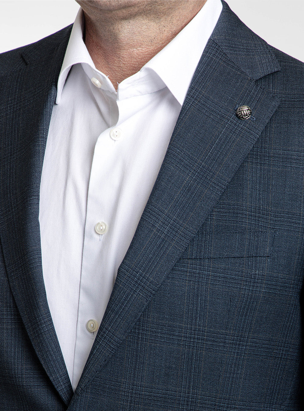 Jack Victor Teal & Marine Blue Box Check Suit