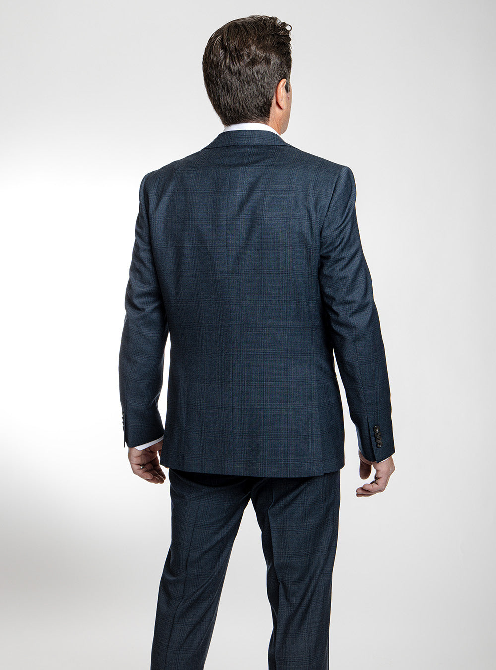 Jack Victor Teal & Marine Blue Box Check Suit