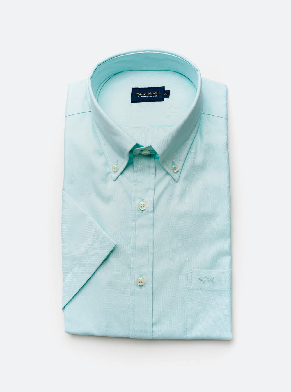 Paul & Shark Teal Solid Shirt