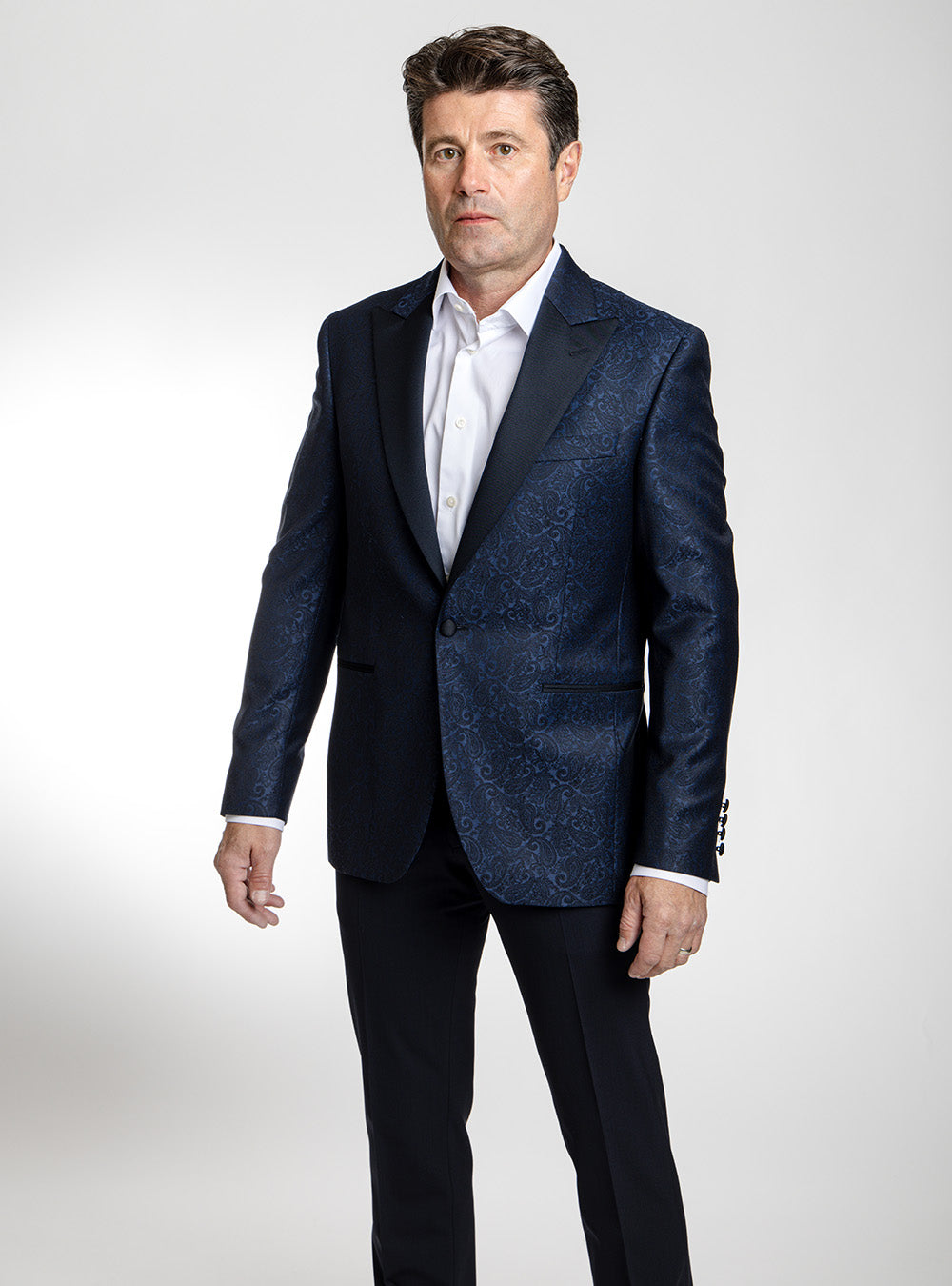 Jack Victor Blue Paisley Dinner Jacket