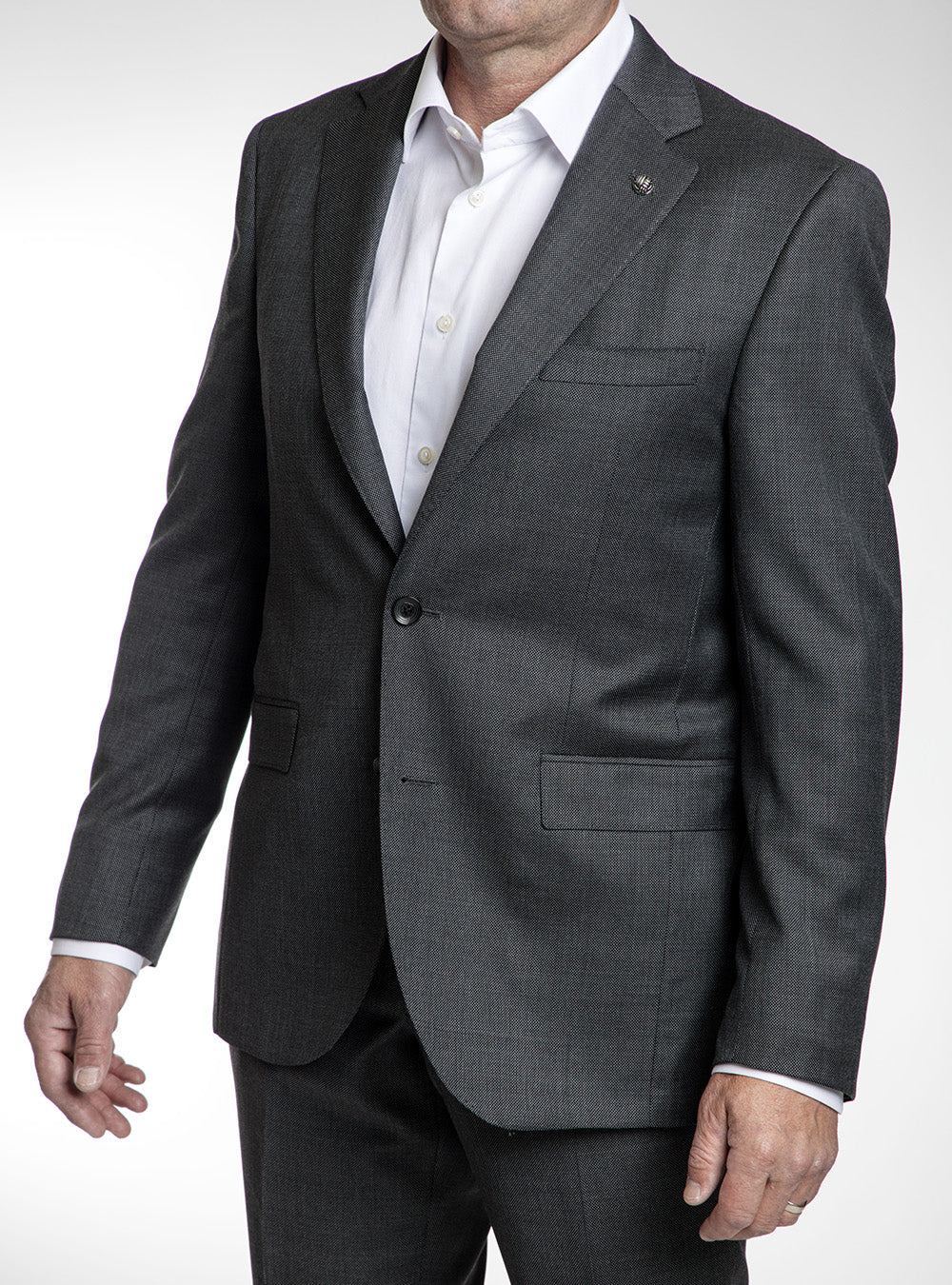 Jack Victor Mid-Grey Nailhead Suit