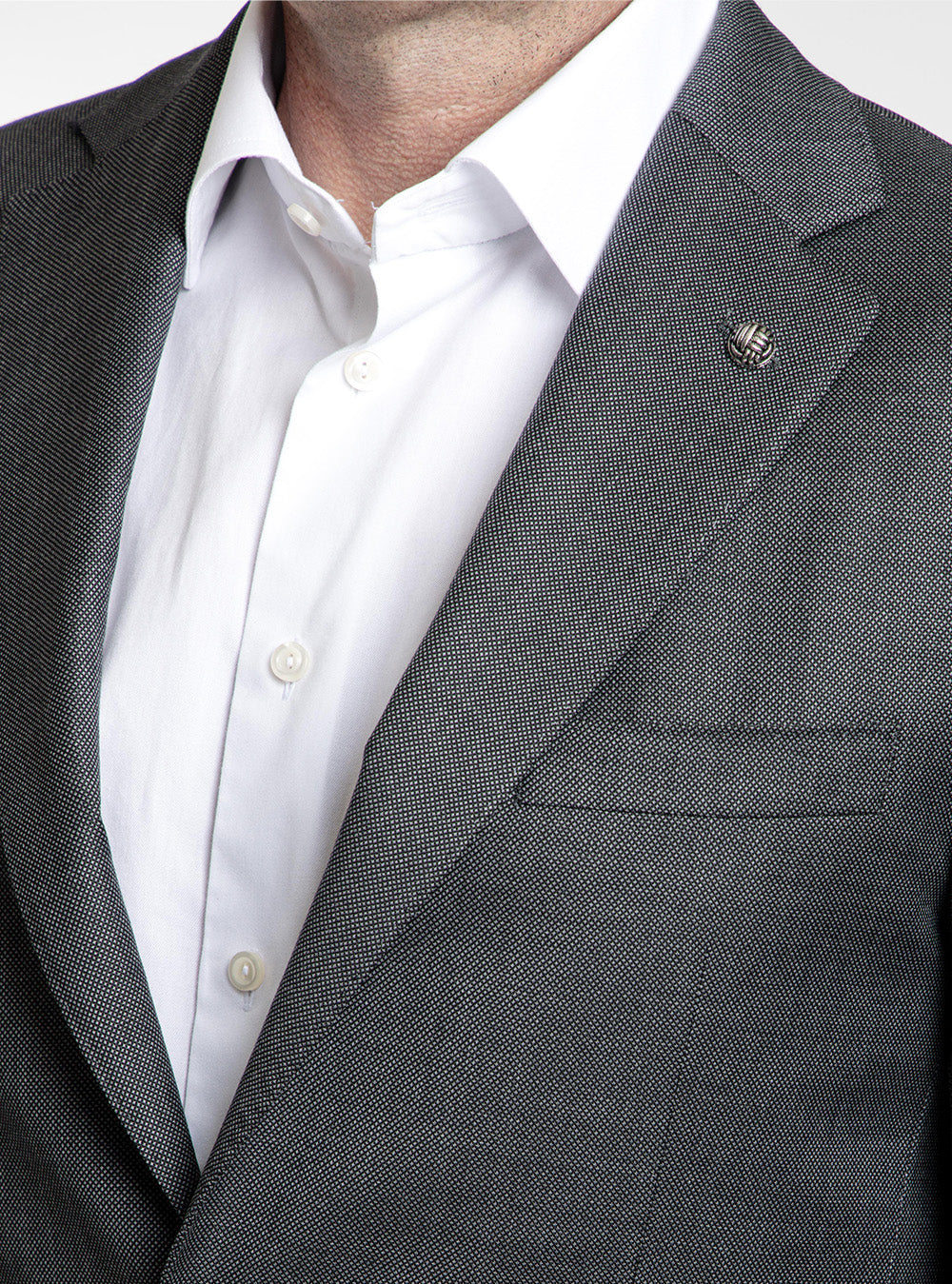 Jack Victor Mid-Grey Nailhead Suit