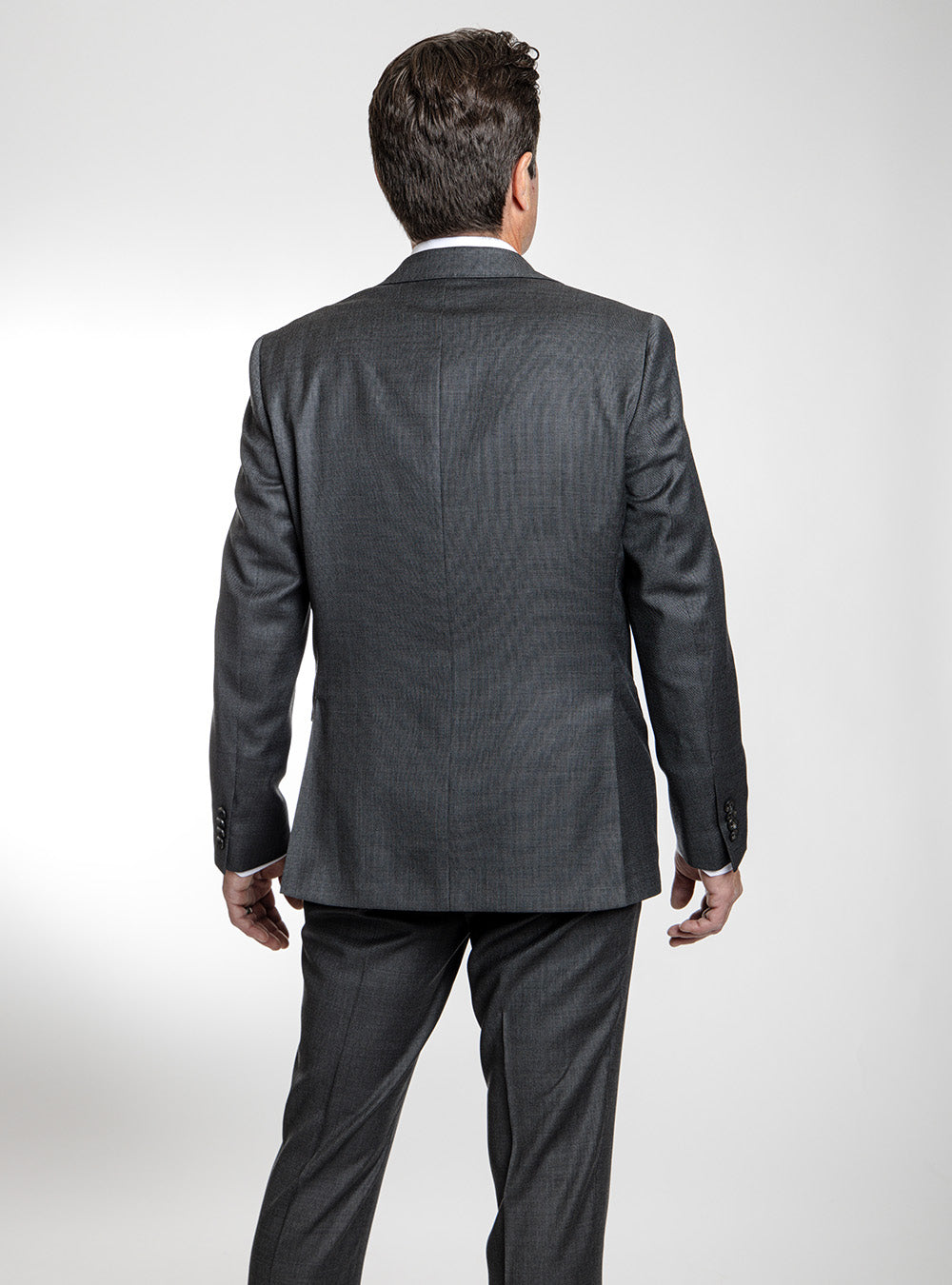 Jack Victor Mid-Grey Nailhead Suit