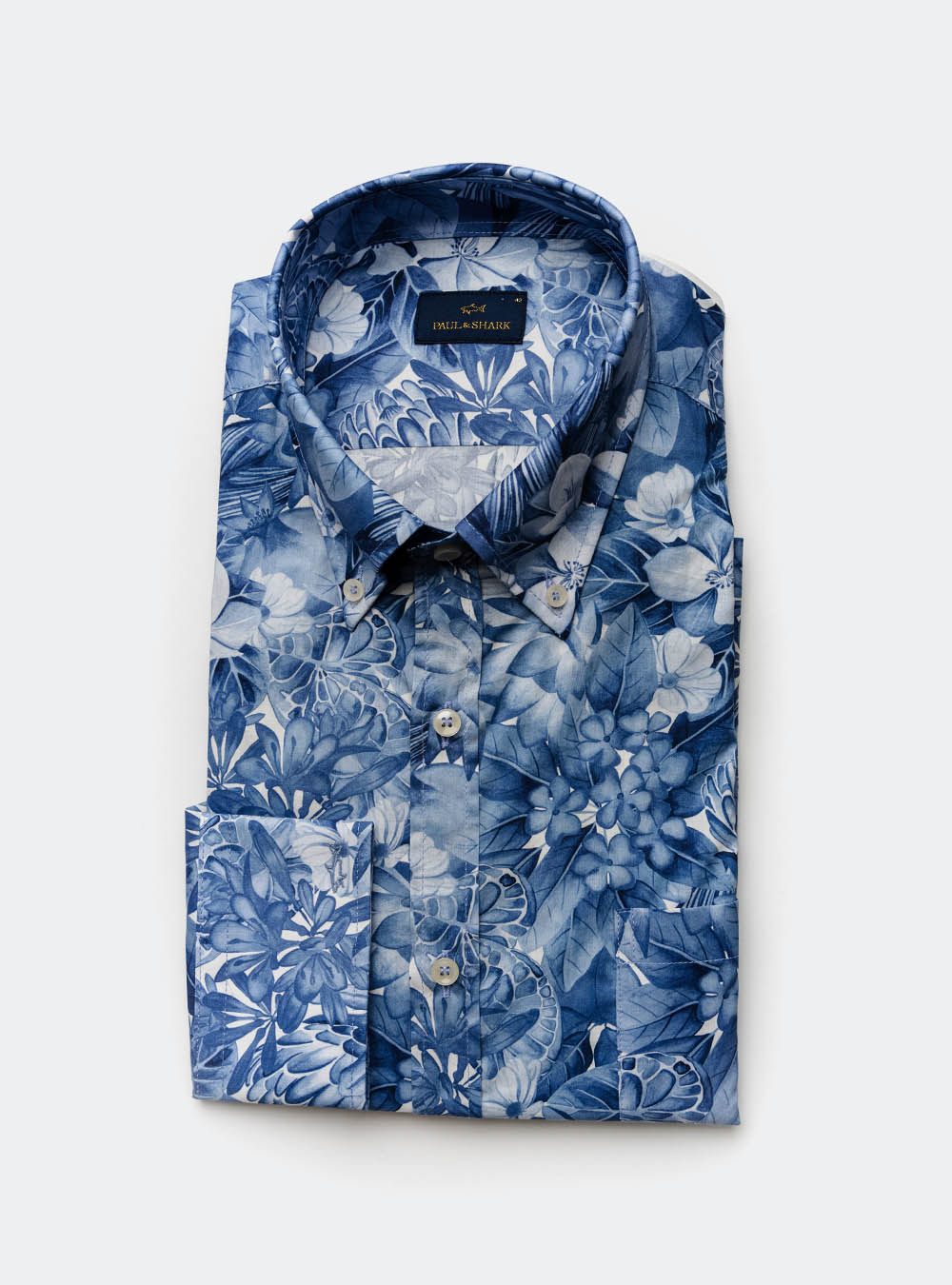 Paul & Shark Blue Floral Shirt
