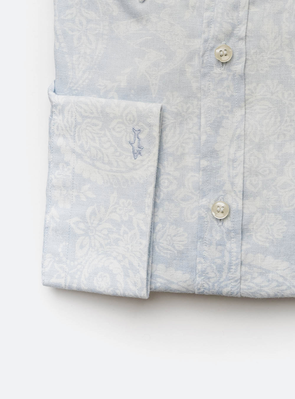 Paul & Shark Grey Floral Linen Shirt