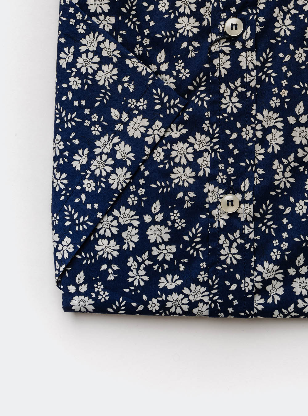 Paul & Shark Navy and White Floral Shirt