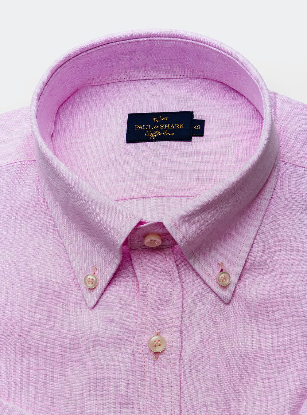 Paul & Shark Pink Linen Shirt
