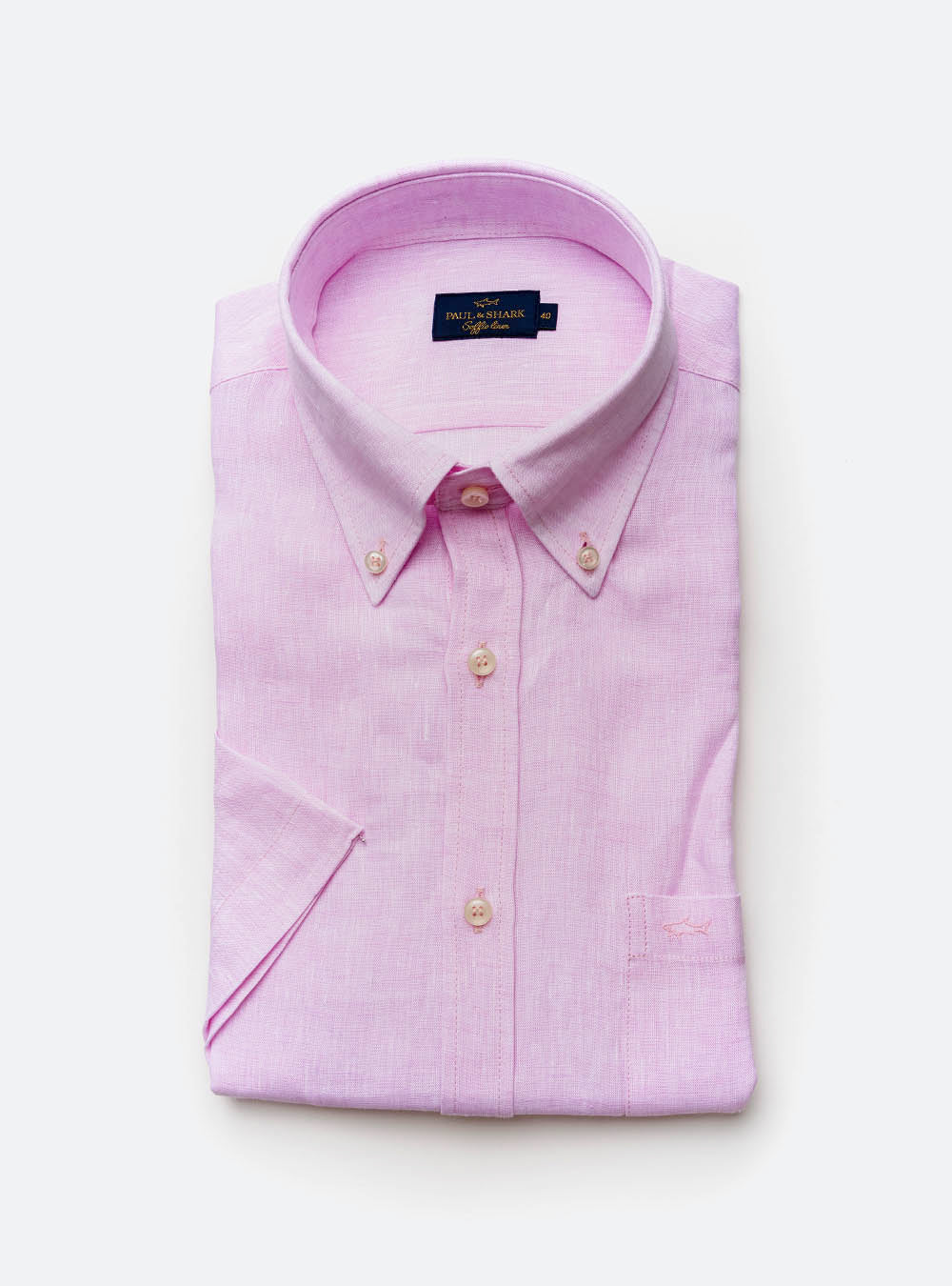 Paul & Shark Pink Linen Shirt