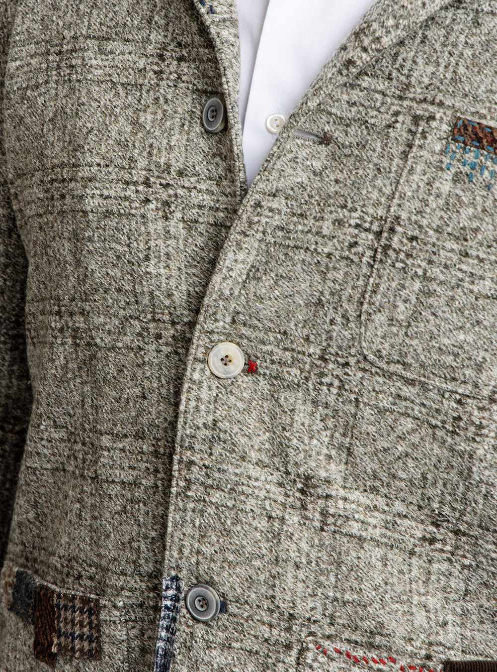 BOB Winter White & Tan Check Jacket