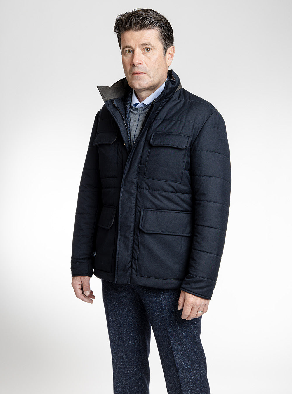 Waterville Blue Wool Jacket