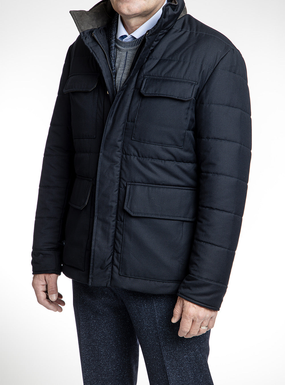 Waterville Blue Wool Jacket
