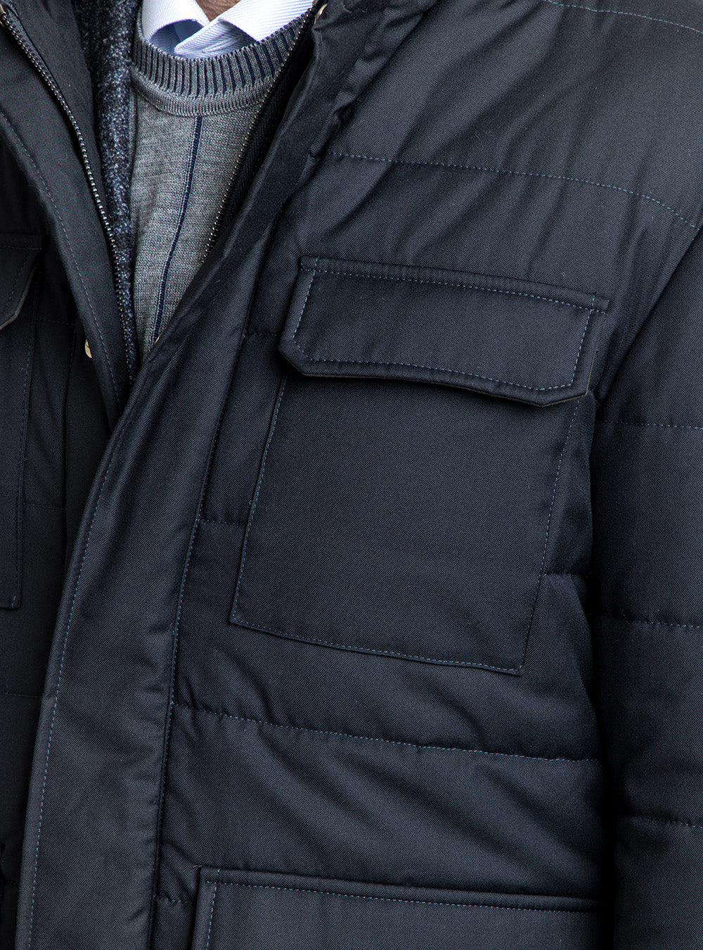 Waterville Blue Wool Jacket