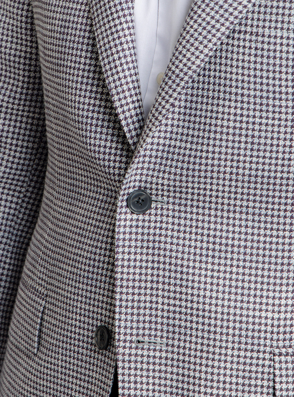 Samuelsohn Maroon & Wine Houndstooth Sport Coat