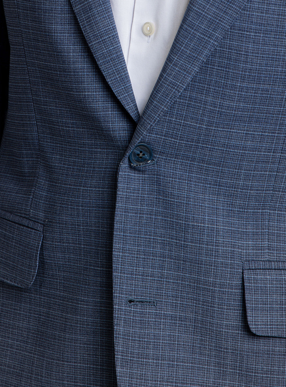 Coppley Two-Tone Blue Cross Hatch Check Suit