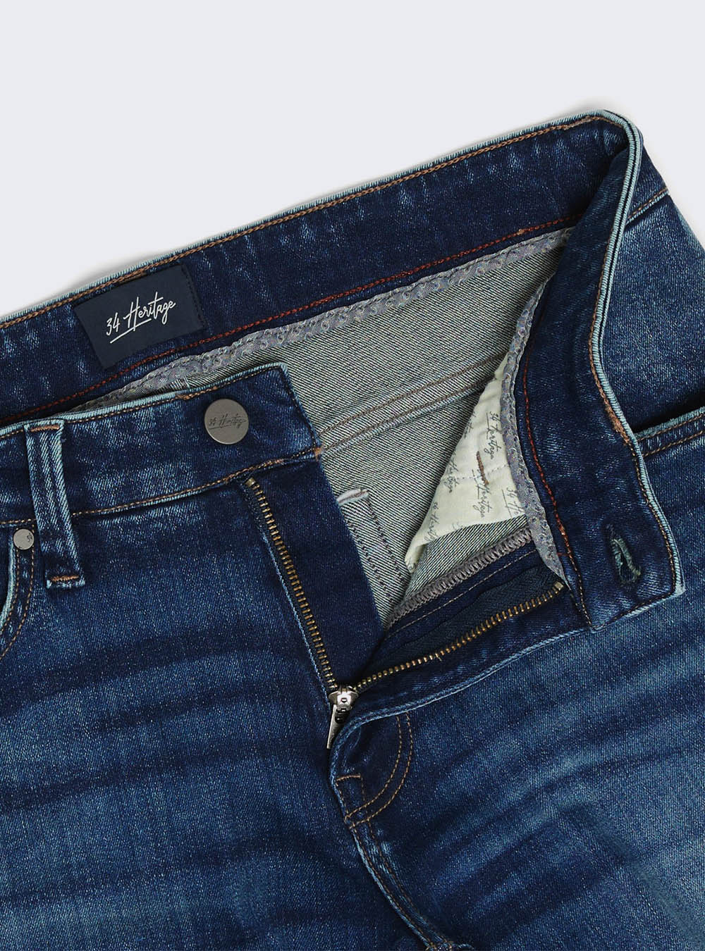 34 Heritage Cool Tapered Leg Jeans - Foggy Indigo Organic