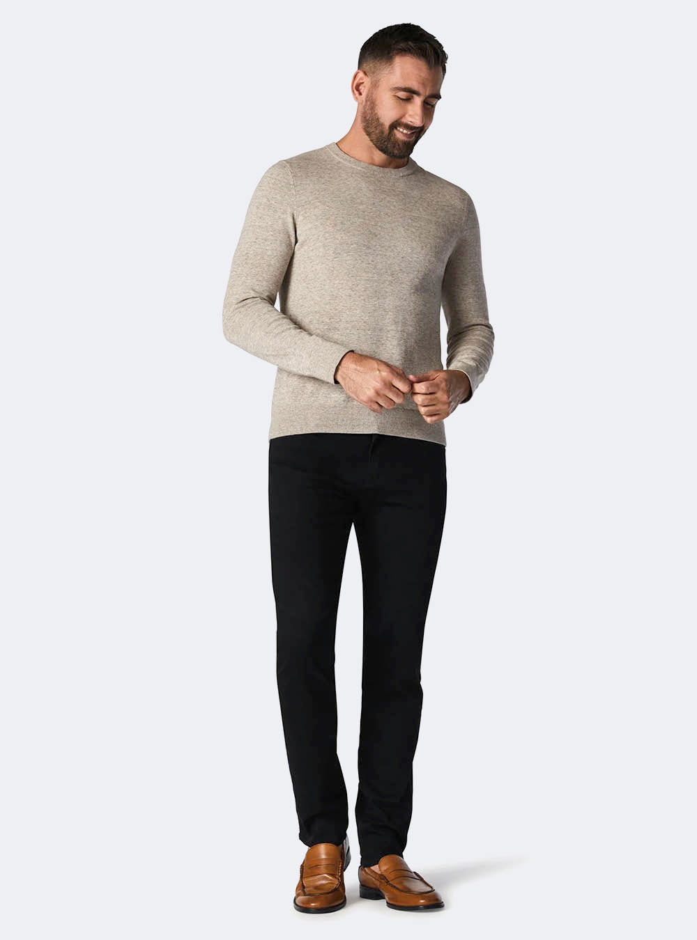 34 Heritage Courage Straight Leg Jeans - Black Vintage Comfort