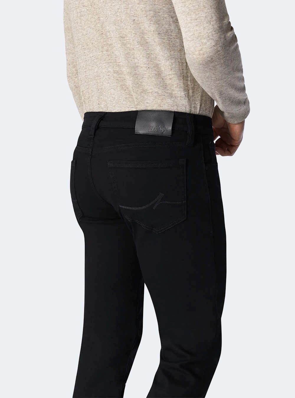 34 Heritage Courage Straight Leg Jeans - Black Vintage Comfort