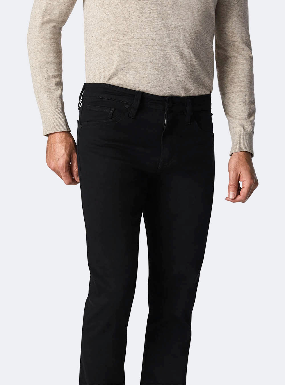 34 Heritage Courage Straight Leg Jeans - Black Vintage Comfort