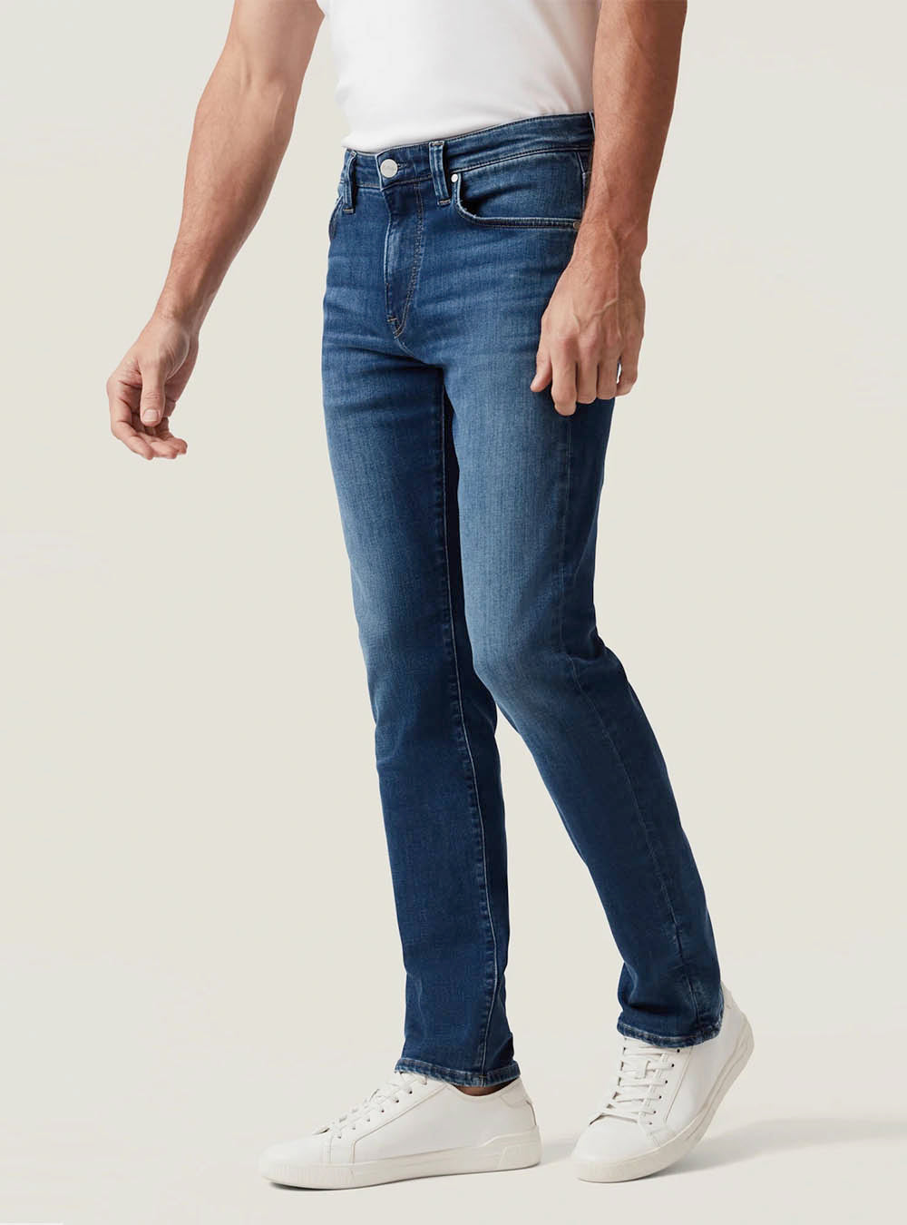 34 Heritage Courage Straight Leg Jeans - Dark Brushed Organic Ultra