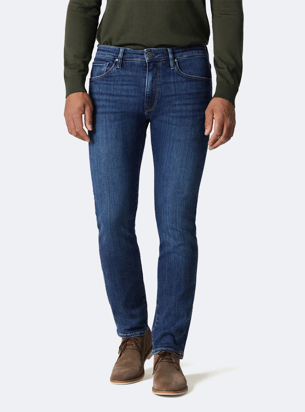 34 Heritage Courage Straight Leg Jeans - Deep Brushed Organic
