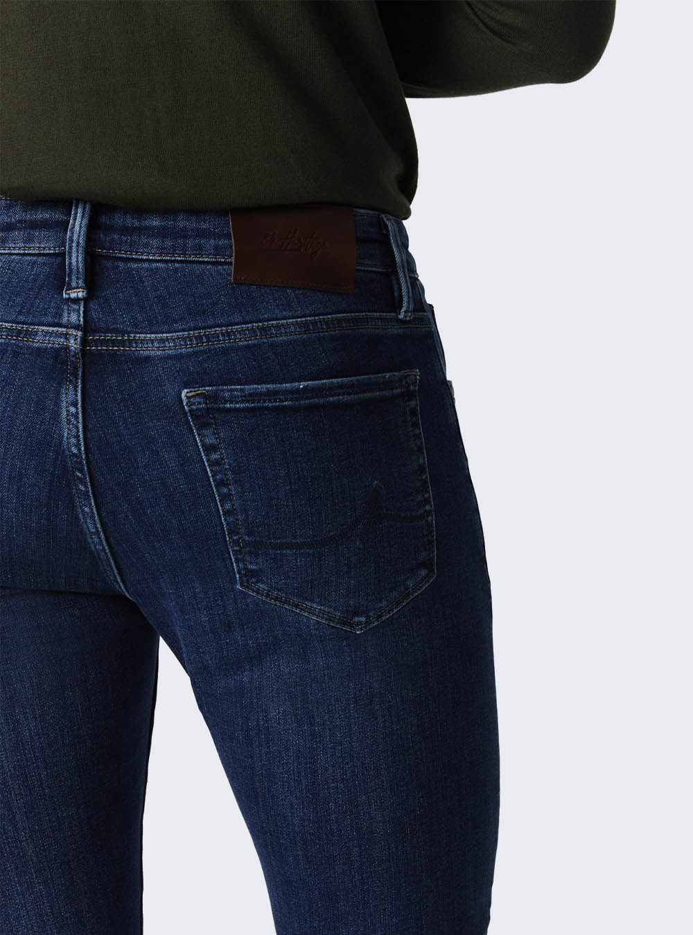 34 Heritage Courage Straight Leg Jeans - Deep Brushed Organic