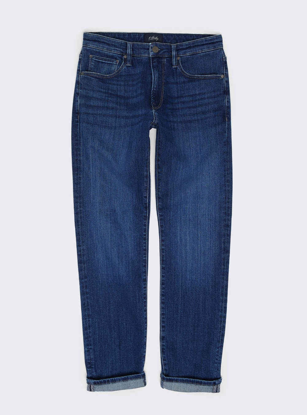 34 Heritage Courage Straight Leg Jeans - Deep Brushed Organic